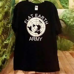 Men's t-shirt Flat Earth Army size L